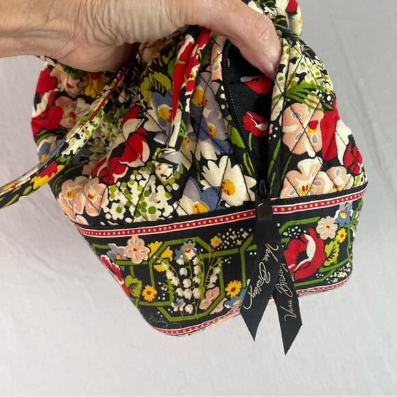 Vera Bradley Poppy Fields Drawstring Purse Top Handle Y2K Tote Mini Bag Flowers - Picture 9 of 14